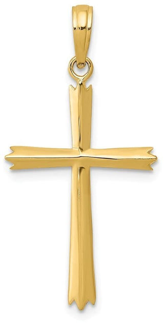 14k Yellow Gold Cross Pendant C4237