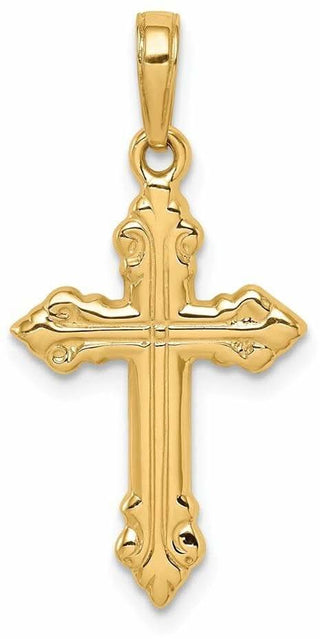 14k Yellow Gold Cross Pendant C4278