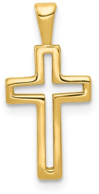 14k Yellow Gold Cross Pendant D167