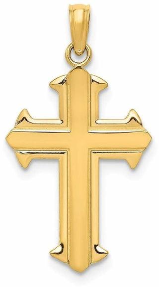 14k Yellow Gold Passion Cross Pendant D3521