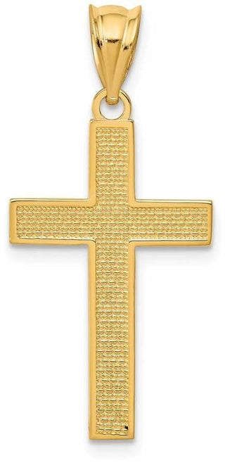 14k Yellow Gold Cross Pendant K4976