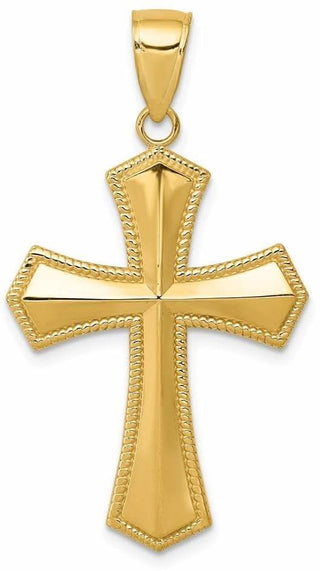 14k Yellow Gold Passion Cross Pendant K5028