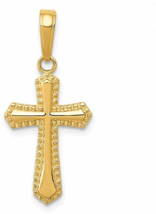 14k Yellow Gold Passion Cross Pendant K5046