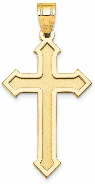 14k Yellow Gold Passion Cross Pendant XK601