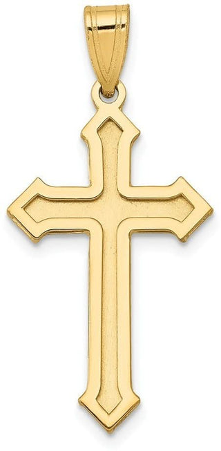 14k Yellow Gold Passion Cross Pendant XK609