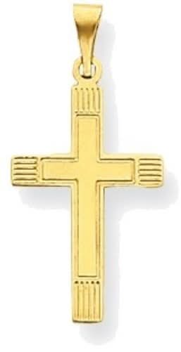 14k Yellow Gold Cross Pendant XR133