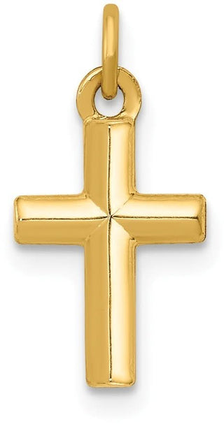 14k Yellow Gold Polished Cross Pendant XR1580