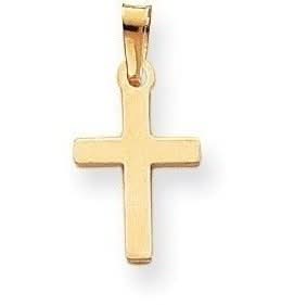 14k Yellow Gold Cross Pendant XR768